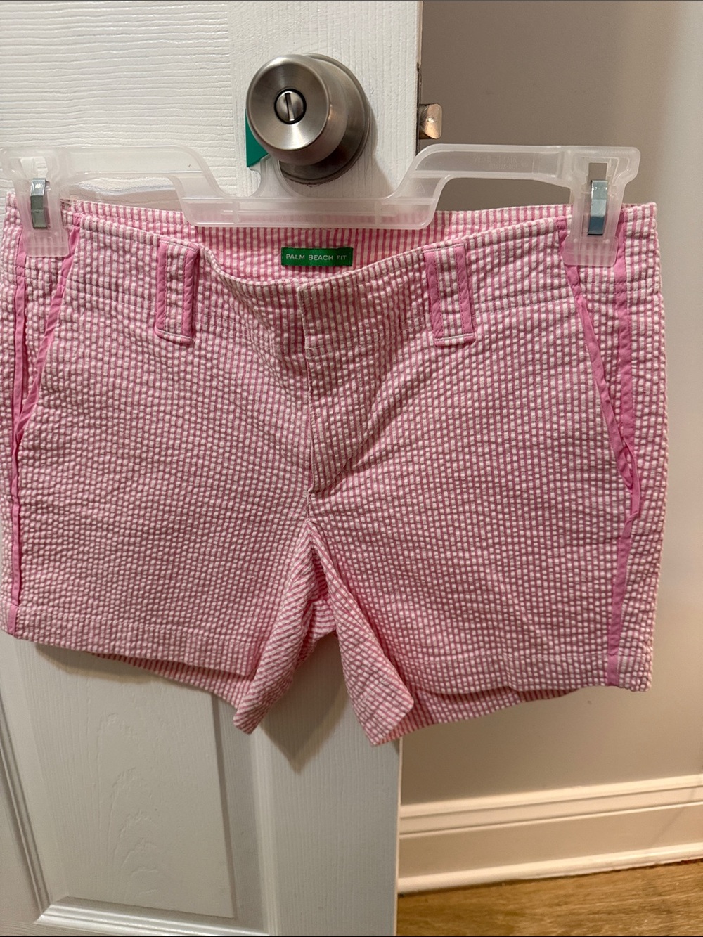 Vintage Palm Beach Fit Lilly Pulitzer Pink Seersucker Shorts